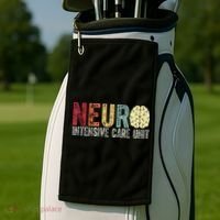 Neuro Icu Nurse Brain Nursing Intensive Care Unit Rn Golf Towel thumb 2