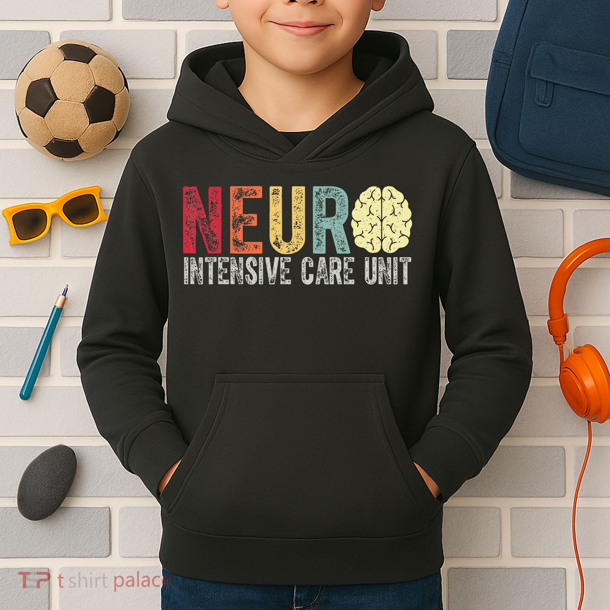Neuro Icu Nurse Brain Nursing Intensive Care Unit Rn Kids Hoodie