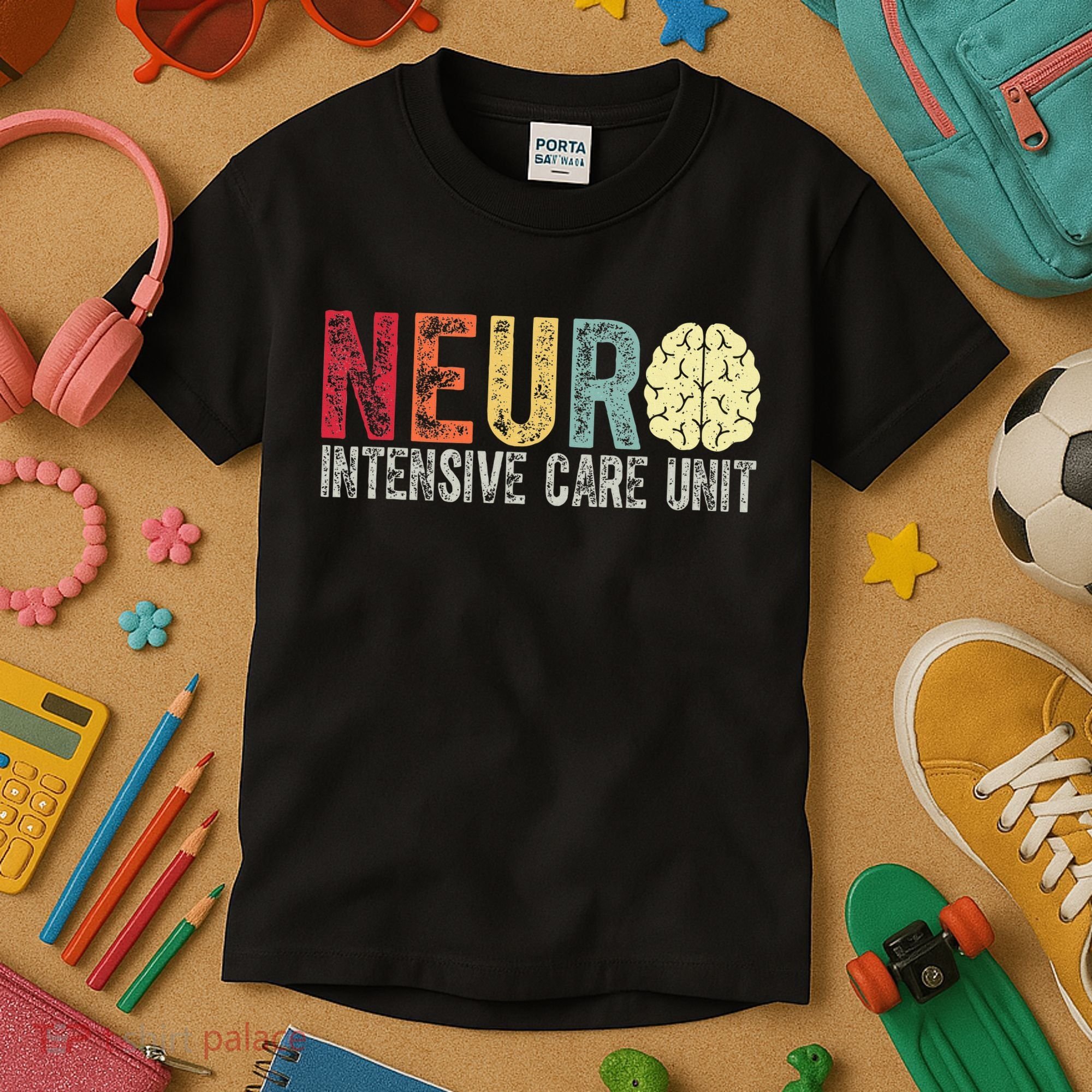 Neuro Icu Nurse Brain Nursing Intensive Care Unit Rn Kids T-Shirt