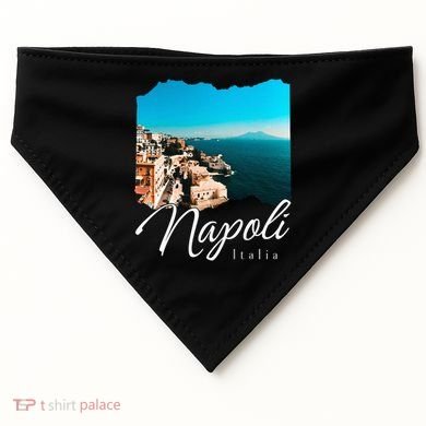 Napoli Italia Naples Italy Naples USA-Made Doggie Bandana
