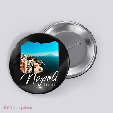 Napoli Italia Naples Italy Naples Button