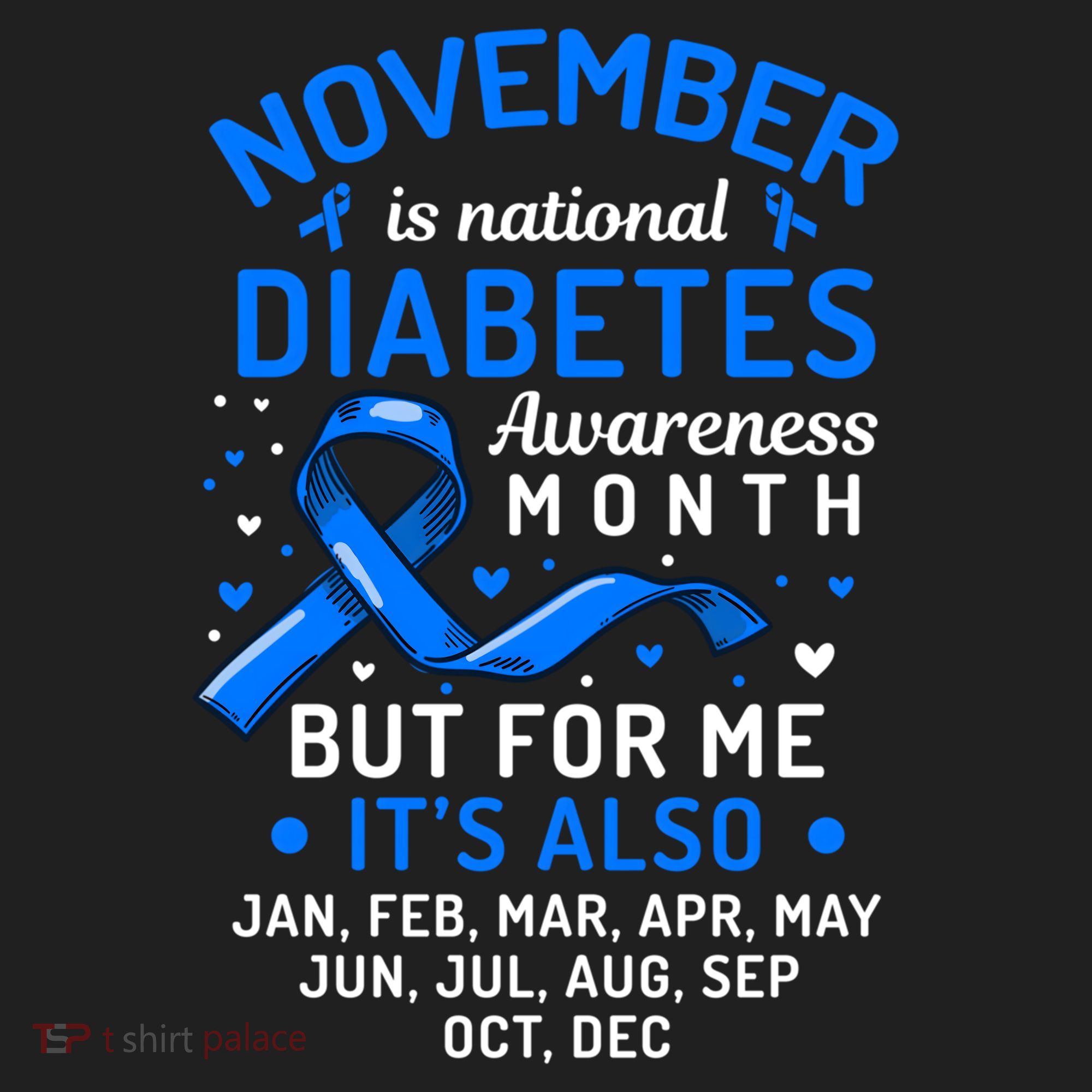 November Is National Diabetes Awareness Month Support Gift Women's Sweatshirt