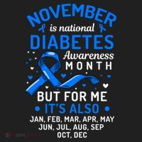 November Is National Diabetes Awareness Month Support Gift Beanie thumb 2
