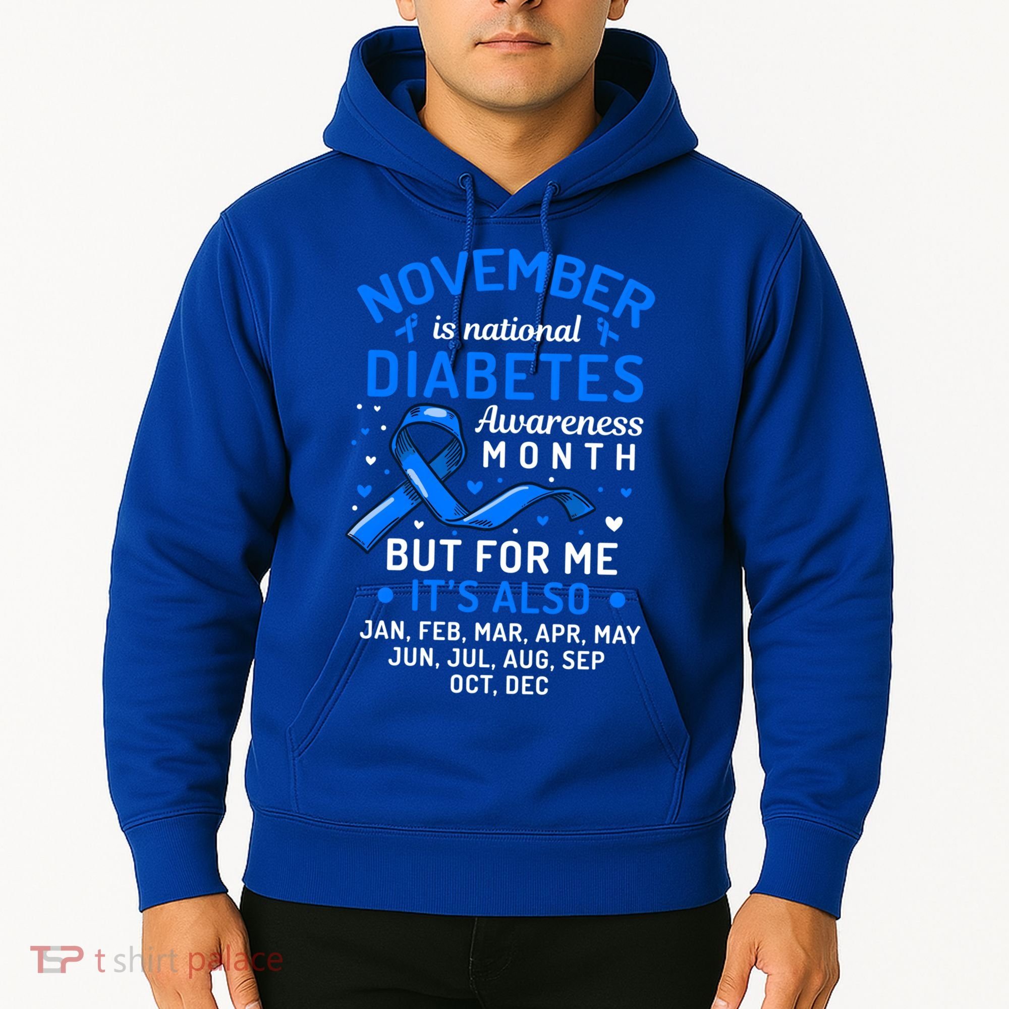 November Is National Diabetes Awareness Month Support Gift Hoodie