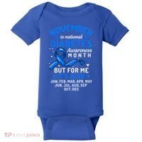 November Is National Diabetes Awareness Month Support Gift Baby Bodysuit thumb 0