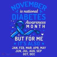 November Is National Diabetes Awareness Month Support Gift Baby Bodysuit thumb 2
