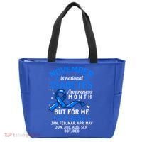 November Is National Diabetes Awareness Month Support Gift Tote Bag thumb 0