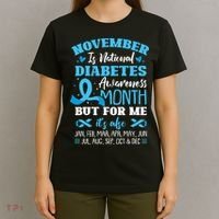 November Is National Diabetes Awareness Month  T-Shirt thumb 4