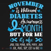 November Is National Diabetes Awareness Month  Women's Tank Top thumb 5