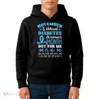 November Is National Diabetes Awareness Month  Kids Hoodie thumb 4
