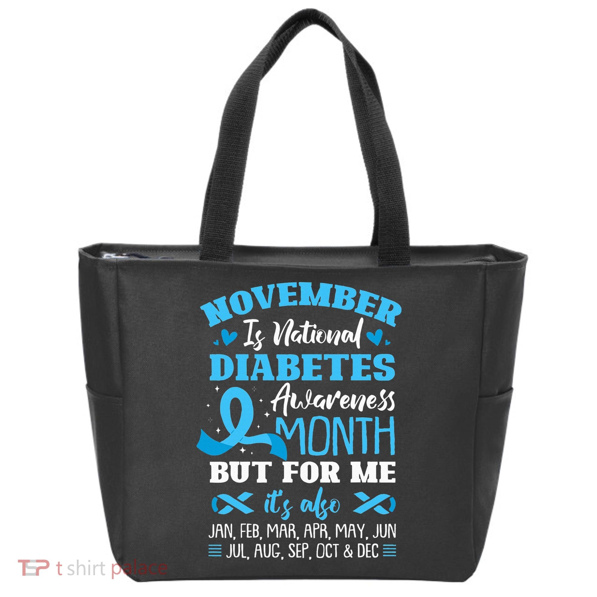 November Is National Diabetes Awareness Month  Tote Bag