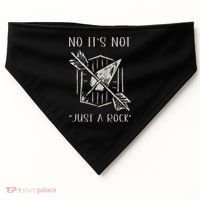 No ItS Not Just A Rock Arrowhead Hunting USA-Made Doggie Bandana thumb 0