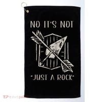 No ItS Not Just A Rock Arrowhead Hunting Golf Towel thumb 0