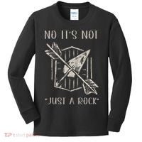 No ItS Not Just A Rock Arrowhead Hunting Kids Long Sleeve Shirt thumb 0