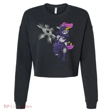 Ninja-corn Cropped Pullover Crew