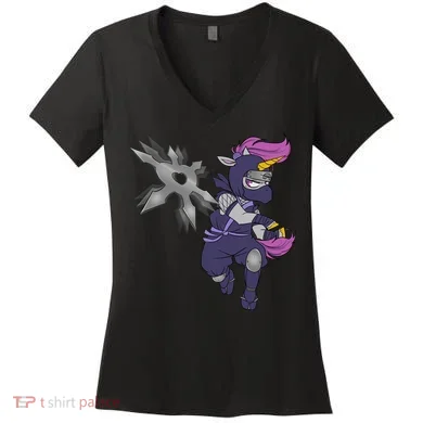 Ninja-corn Women's V-Neck T-Shirt