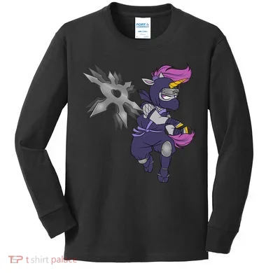 Ninja-corn Kids Long Sleeve Shirt