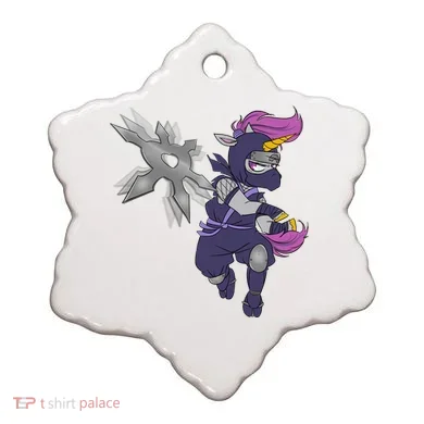 Ninja-corn Ceramic Ornament