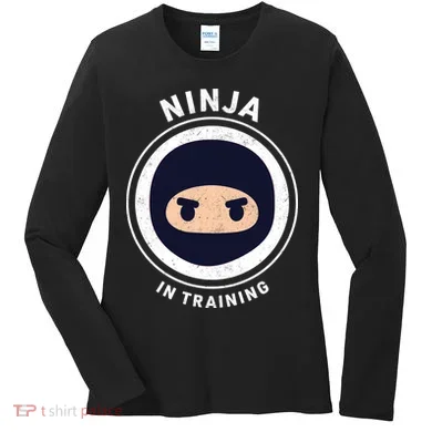Ninja In Training  Women's Long Sleeve Shirt