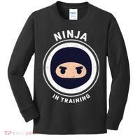 Ninja In Training  Kids Long Sleeve Shirt thumb 0
