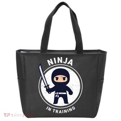 Ninja In Training Sword Tote Bag