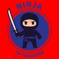 Ninja In Training Sword Santa Hat thumb 1