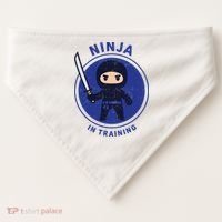 Ninja In Training Sword USA-Made Doggie Bandana thumb 0