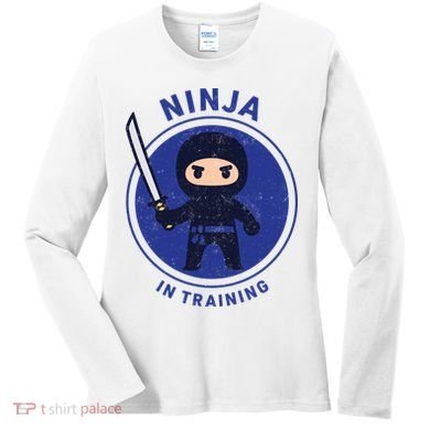 Ninja In Training Sword Women's Long Sleeve Shirt