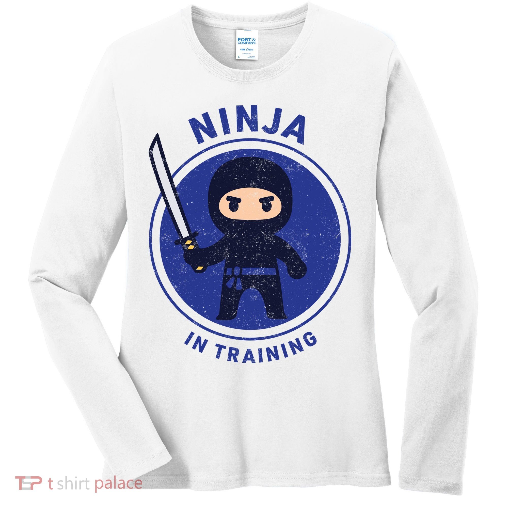 Ninja In Training Sword Women's Long Sleeve Shirt