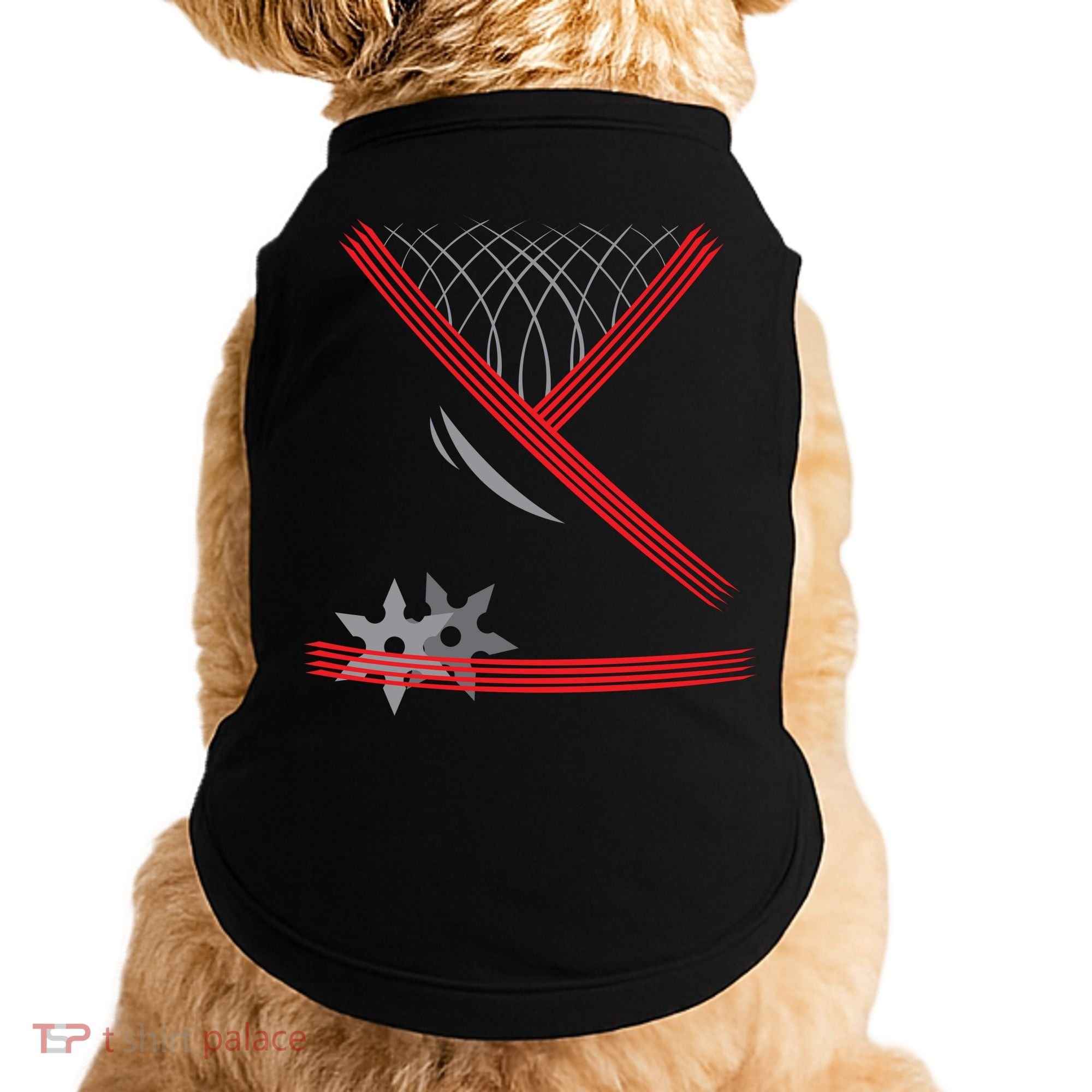 Ninja Outfit Halloween Costume Doggie Tank