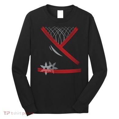 Ninja Outfit Halloween Costume Long Sleeve Shirt