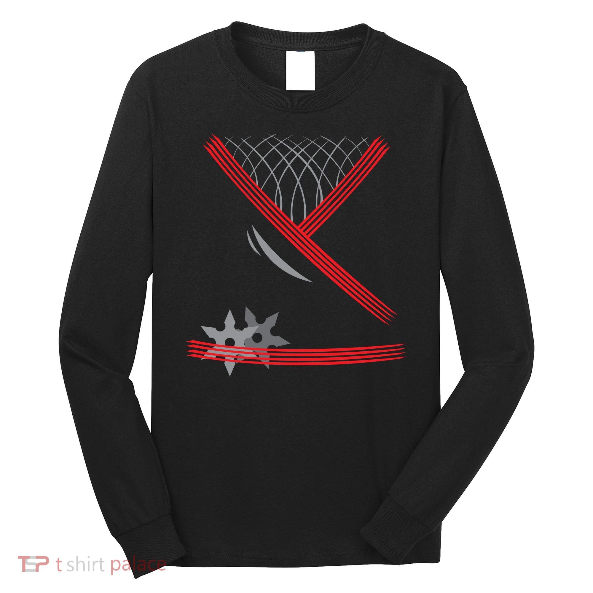 Ninja Outfit Halloween Costume Long Sleeve Shirt