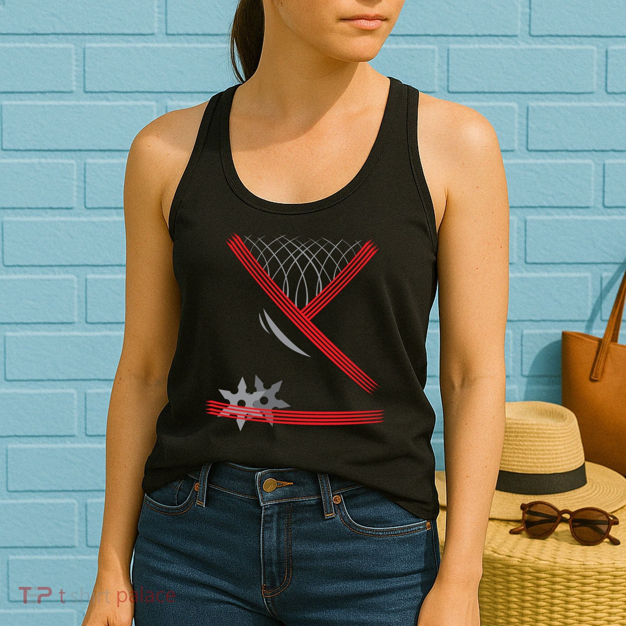 Ninja Outfit Halloween Costume Women's Tank Top