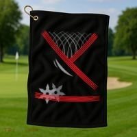 Ninja Outfit Halloween Costume Golf Towel thumb 1