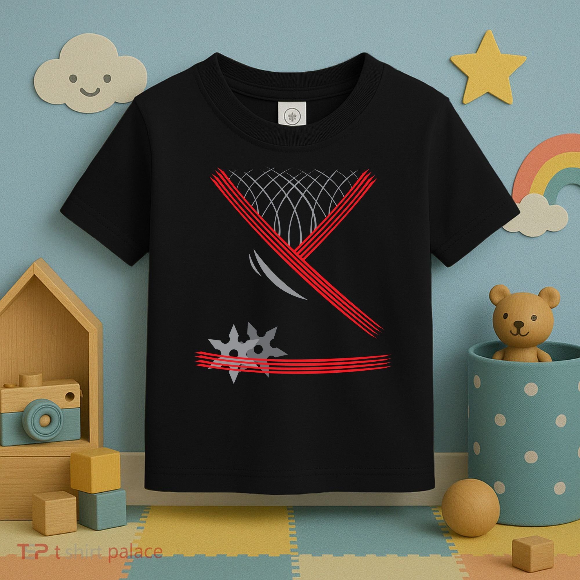 Ninja Outfit Halloween Costume Toddler T-Shirt