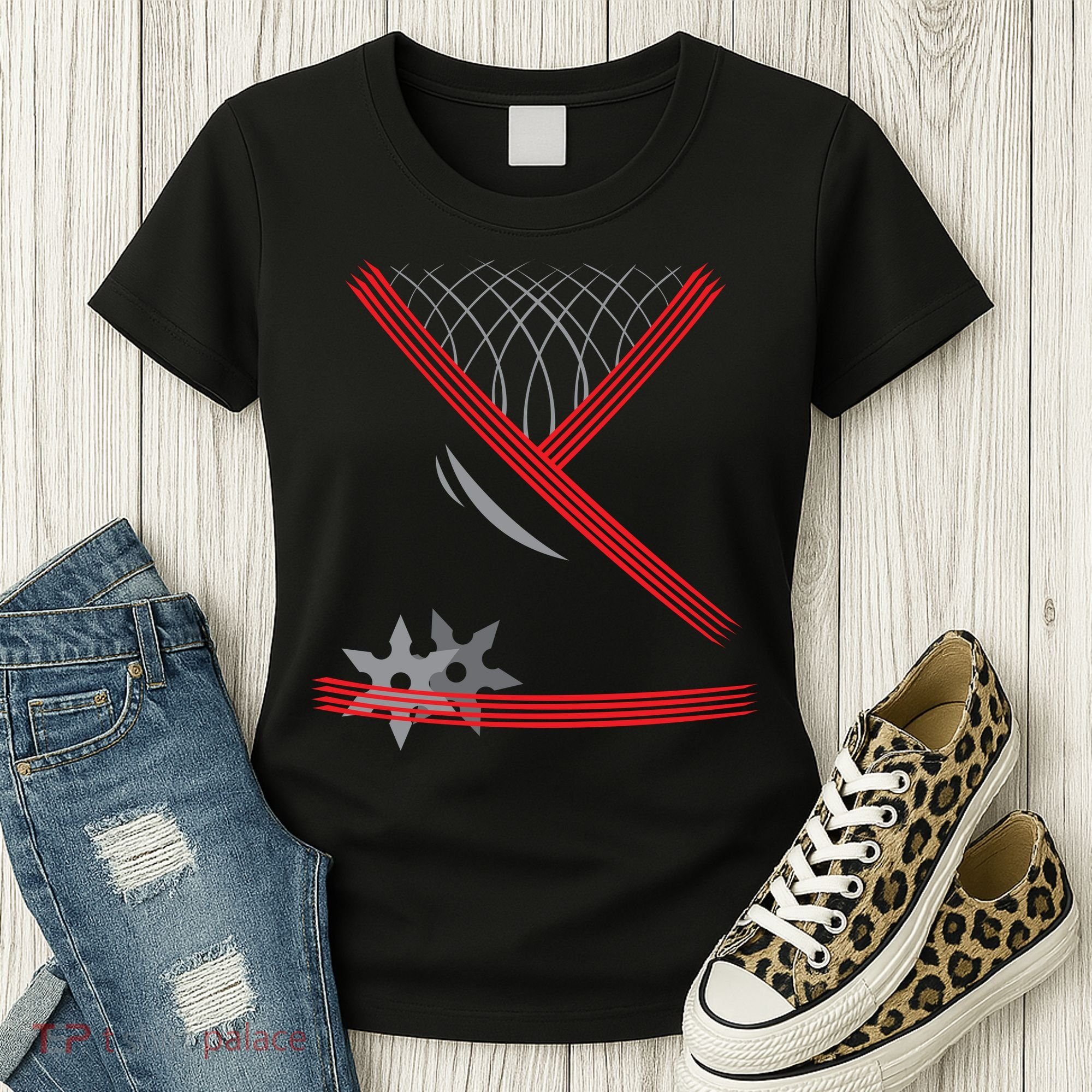 Ninja Outfit Halloween Costume Women's T-Shirt