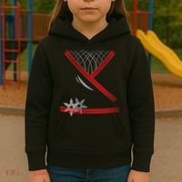 Ninja Outfit Halloween Costume Kids Hoodie thumb 3