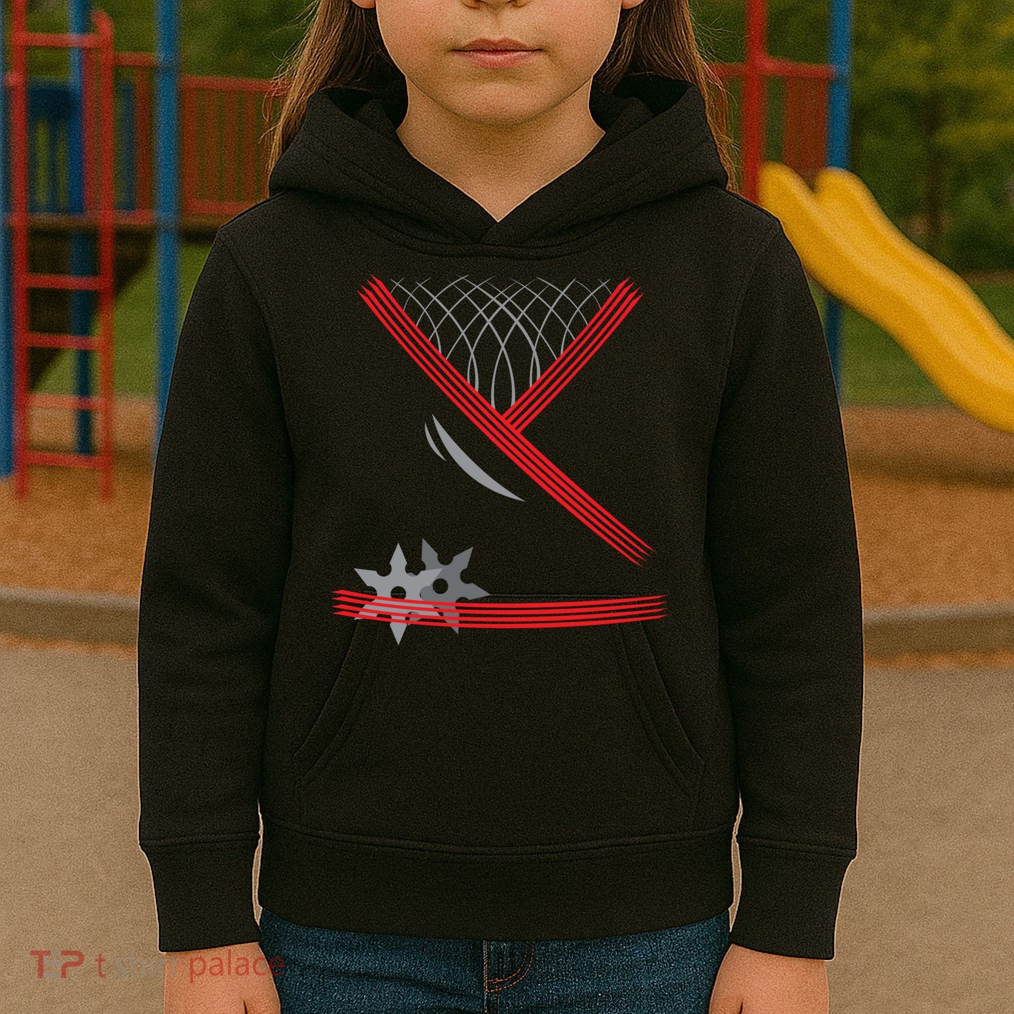 Ninja Outfit Halloween Costume Kids Hoodie