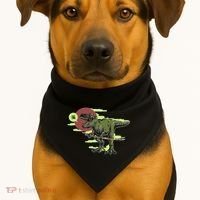 Ninja T-Rex USA-Made Doggie Bandana thumb 1