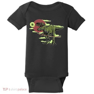 Ninja T-Rex Baby Bodysuit