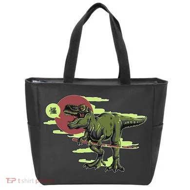 Ninja T-Rex Tote Bag