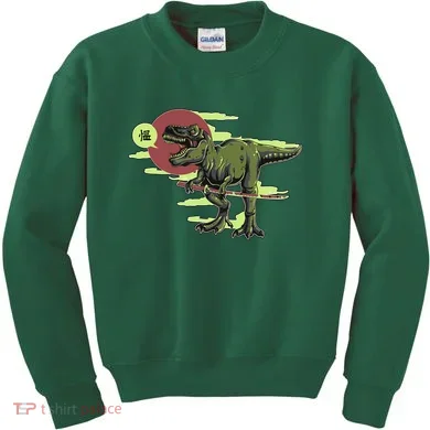 Ninja T-Rex Kids Sweatshirt