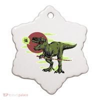 Ninja T-Rex Ceramic Ornament thumb 0