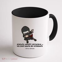 Ninjas Aren't Invisible Leave No Witnesses Coffee Mug thumb 1