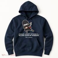 Ninjas Aren't Invisible Leave No Witnesses Hoodie thumb 0