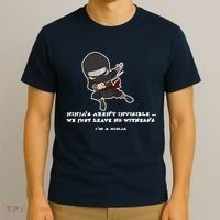 Ninjas Aren't Invisible Leave No Witnesses T-Shirt thumb 3