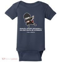 Ninjas Aren't Invisible Leave No Witnesses Baby Bodysuit thumb 0