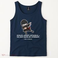 Ninjas Aren't Invisible Leave No Witnesses Tank Top thumb 2