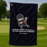 Ninjas Aren't Invisible Leave No Witnesses Golf Towel thumb 1