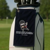 Ninjas Aren't Invisible Leave No Witnesses Golf Towel thumb 2